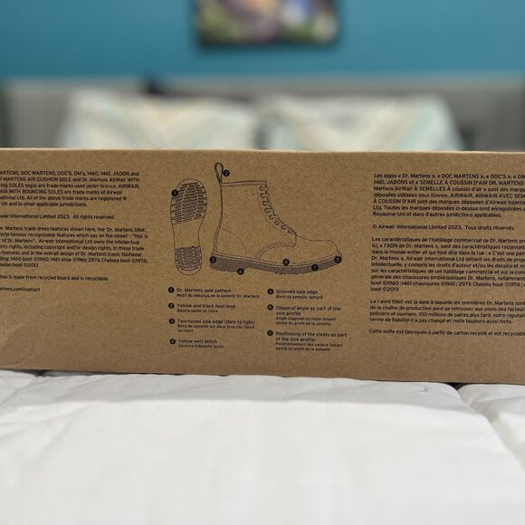 Doc Martens Jadon Platform Boots in black leather (8-hole, side zip) EUC - Picture 10 of 14